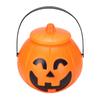 Smile Shaped Halloween Portable Storage Jar Candy Jar With Lid (With Light)