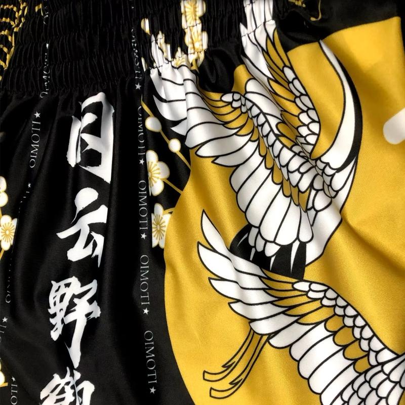 Муай Тай Кикбоксинг Бокс ММА UFC Crane Повседневные шорты для спортзала Спорт унисекс Мужчины Женщины Фитнес Тренировки Быстросохнущий Принт Эластичный пояс Фитнес Тренировки