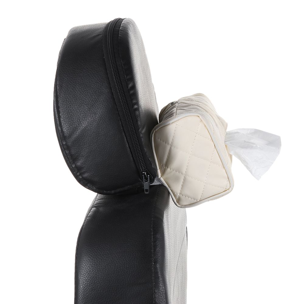 Держатель на спинку сиденья Автомобильное украшение Кожаная сумка для салфеток Бумажная обложка Органайзер Коробка для хранения салфеток