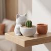 Garden Decor Cat-Shaped Planter Pot Ornaments Cacti Plant Pot Cute Succulents Pot  Desk