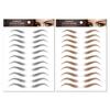 2 Sheets Waterproof Eyebrow Tattoo Stickers Hair-Like Natural Fake Eyebrows Makeup Accessories