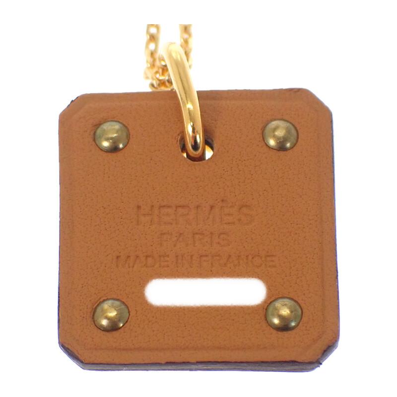 HERMES H081865CD18 Ожерелье бежевый/Этуп Позолоченное Женское