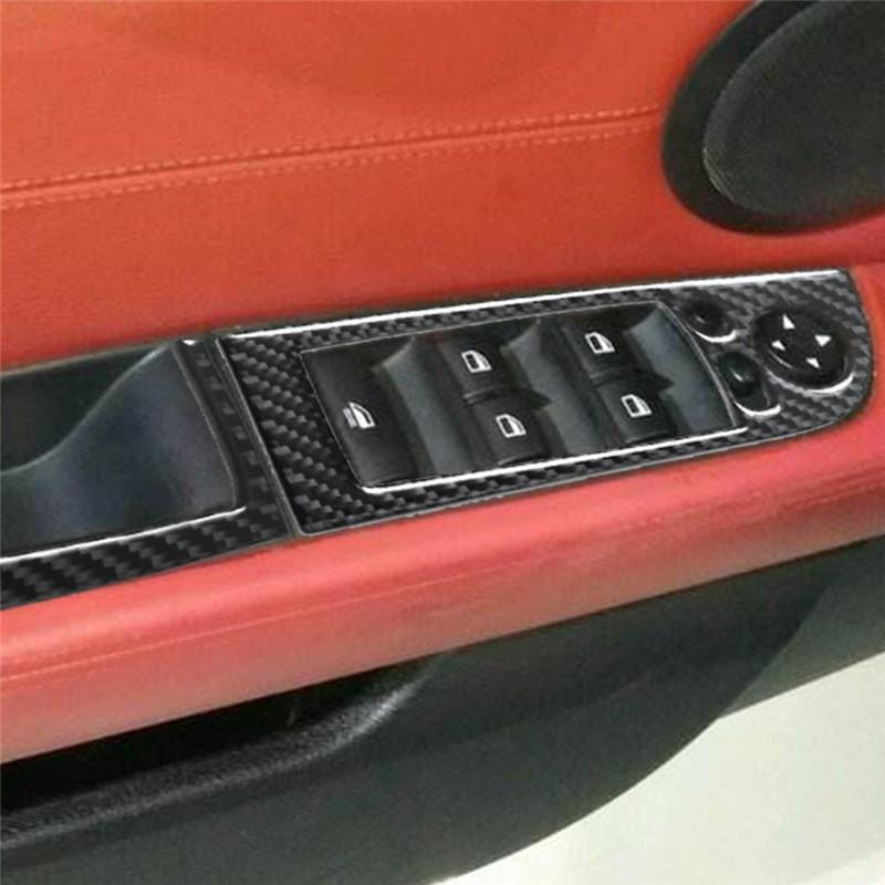Carbon Fiber Car Interior Center Console Gear Shift Panel Frame Trim Sticker For BMW Z4 E89 2009-2016 Auto Styling Accessories