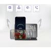 Беспроводное зарядное устройство 3 в 1 для IPhone 14 13 12 Pro Max 11 XS 15 Вт, док-станция для быстрой зарядки, настольный светодиодный цифровой будильник