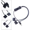 4 Pin To USB Fan Switch ON Off Power Adapter Cable 1 To 2 Way Splitter USB To 4PIN PWM 5V Fan Connector Splitter Cable