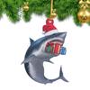 Marine Animal Christmas Shark Pendant Acrylic Christmas Tree Decoration  Party