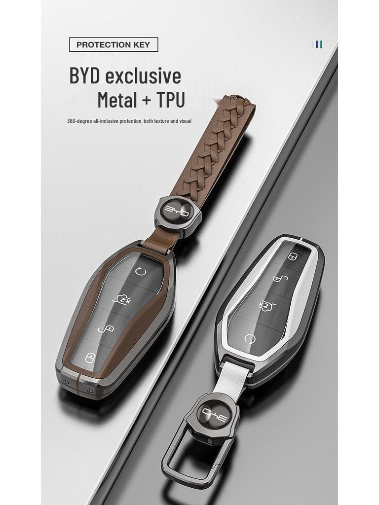 Чехол для ключей BYD: Совместим с Song Pro Plus, Yuan DMI, Dolphin, Han, Tang, Qin, Seal и Destroyer 05 Защитный чехол.