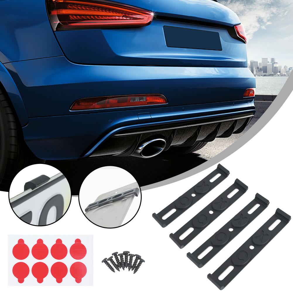 Frameless License Plate Holder 4PCS Weather-Proof Frameless Tags Frame Car Plate Plate Car Rear Q0K4