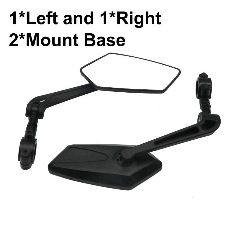 Велосипедный руль, зеркало заднего вида, безопасное регулируемое вращающееся зеркало, прозрачное электрическое скутер, аксессуары для велосипедного велосипеда