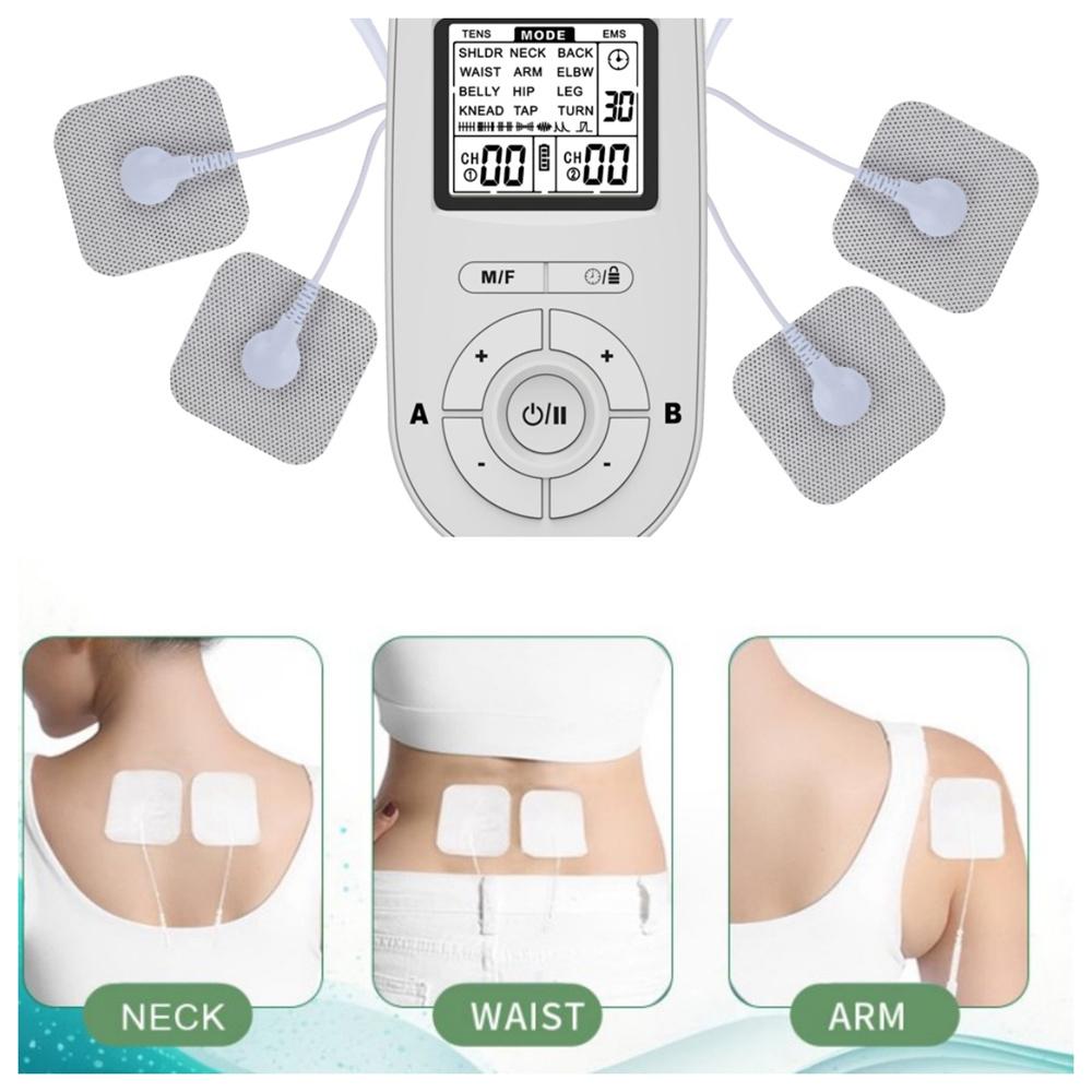 Back Body Massager Electric Muscle Stimulator 24 Modes 40 Gears Dual Output Device Digital Meridian Health Care Instrument