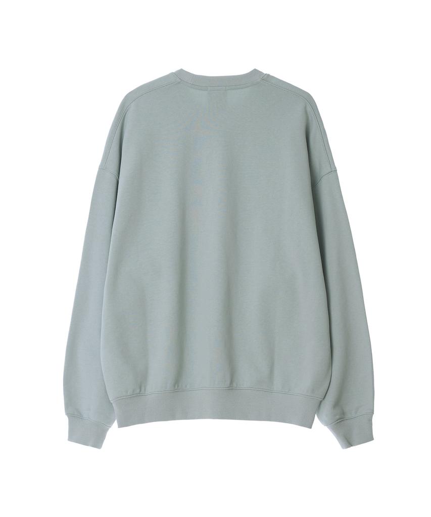 LEE Shadow Embroidery Logo Sweatshirt Light Green