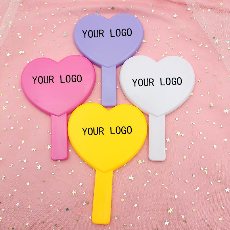 Пользовательские веб-знаменитости косметическое зеркало ручка декоративное зеркало девушка сердце студенческое общежитие зеркало портативное домашнее маленькое зеркало