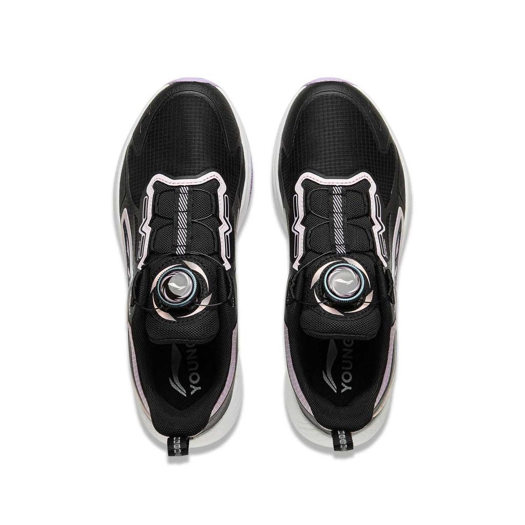 Li Ning Comfortable Soft Fashionable Durable Low-Top Kids Running Shoes Kids Running Shoes Black YKFV006-4