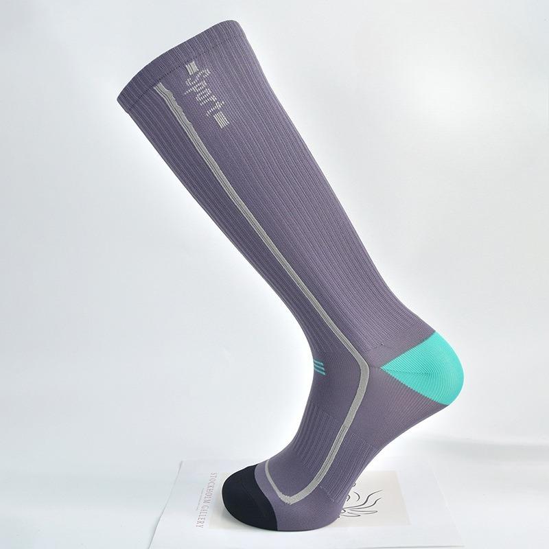 Calf Socks, Women's Pressure Sports Socks, Outdoor Fitness Badminton, Rope Skipping, Cycling and Running Socks, Indoor Yoga Socks