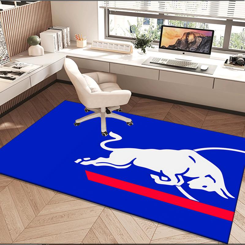 Racing Bulls Area Rug Suitable for Indoor And Outdoor,Carpets for Playroom, Homes, Offices, Living Rooms,Home Decor,Christmas Fan Gift