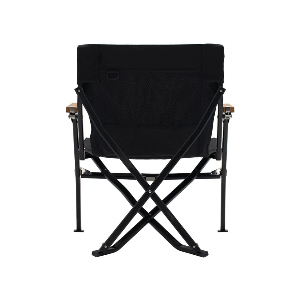 Snow Peak Low Chair Short Black LV-093-AZ Compact Deck Chair Relaxed Color Design