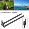 MUQZI Sports Accessory Windproof Snag Bar Ears Aluminum Alloy Windshield Carp Bite Alarm Fishing Tackle