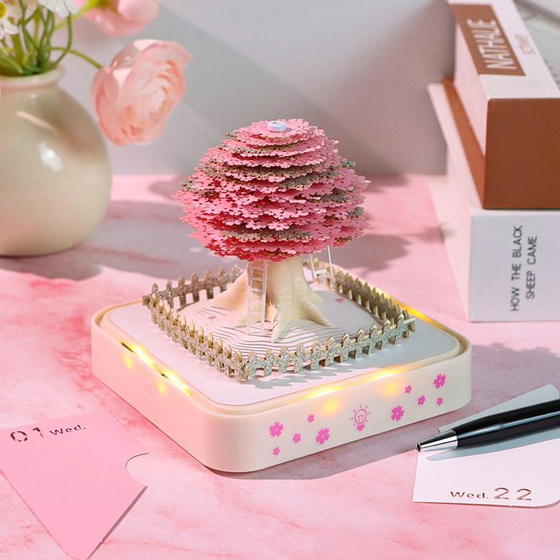 Functional 2027 LED Desk Calendar with Tear-Away Design for Effective Daily Organization