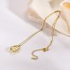 18K Gold Plated Pendant Necklace For Women,  Hollow Irregular Statement Necklace Trendy Jewelry