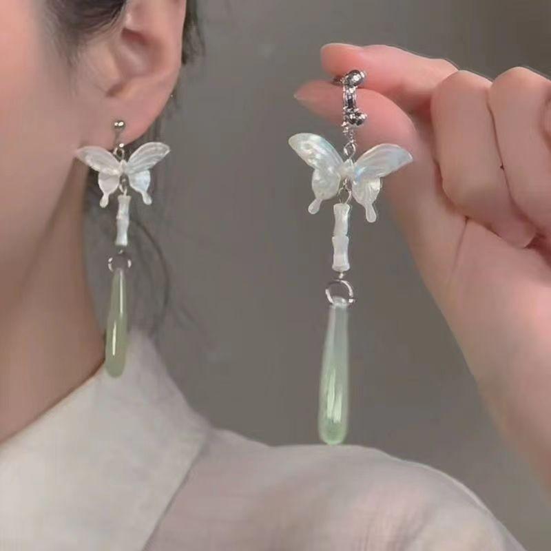 Новые китайские серьги для женщин Серьги-кисточки Серьги в старинном стиле Ханьфу Чонсам Юбка с изображением лошадиной головы Аксессуары