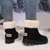 2025 Winter New Plus-size Women's Shoes Plush Snow Boots Thickened Cotton Shoes