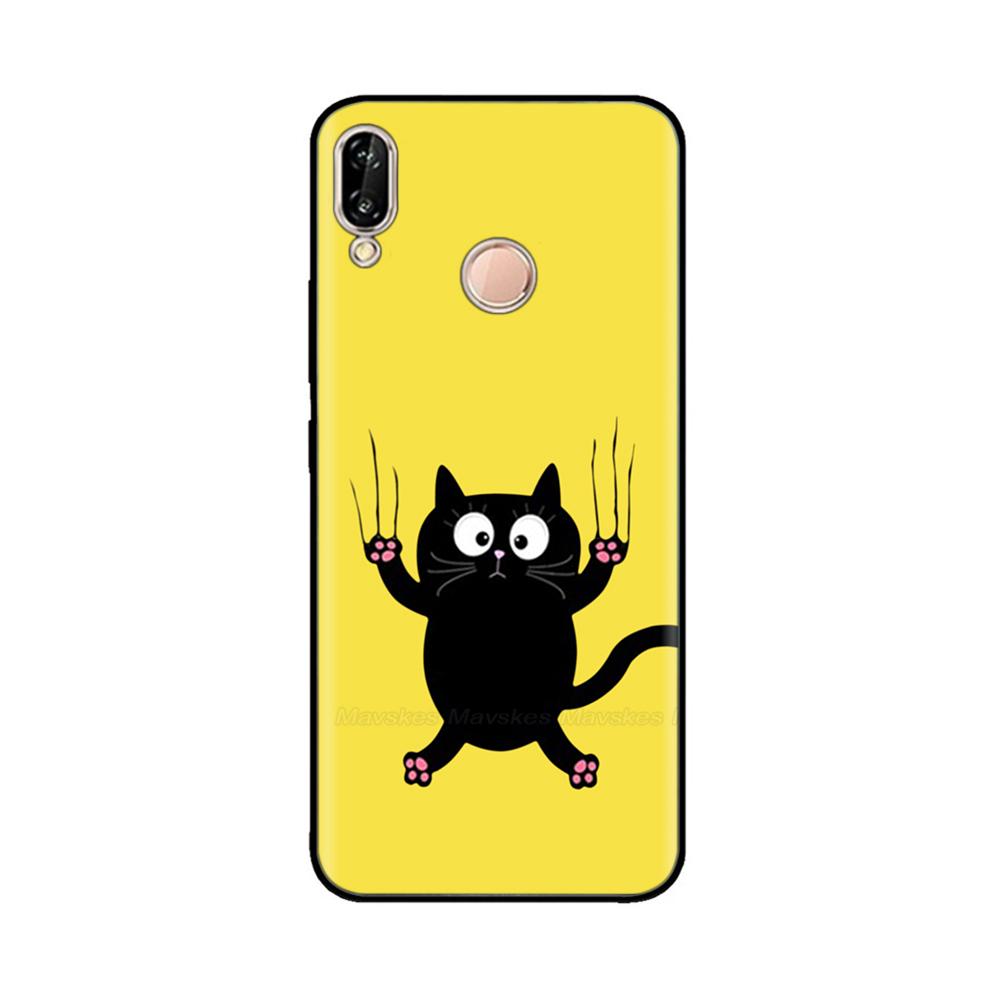 Чехол для Huawei P20 Pro Lite Мягкий Силиконовый Задняя крышка с бабочкой Для Huawei P20Lite P20Pro Чехол Ударопрочный Бампер Fundas Оболочка