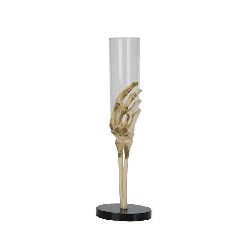 Halloween Decorations Retro Goblet Tableware Skeleton Hand Arm Design Plastic Champagne Flutes Halloween Party Bar Accessories
