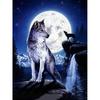 DIY волк 5D алмазная живопись полная круглая дрель животное Алмазная вышивка крестиком мозаика ремесленный подарок настенное искусство домашний декор
