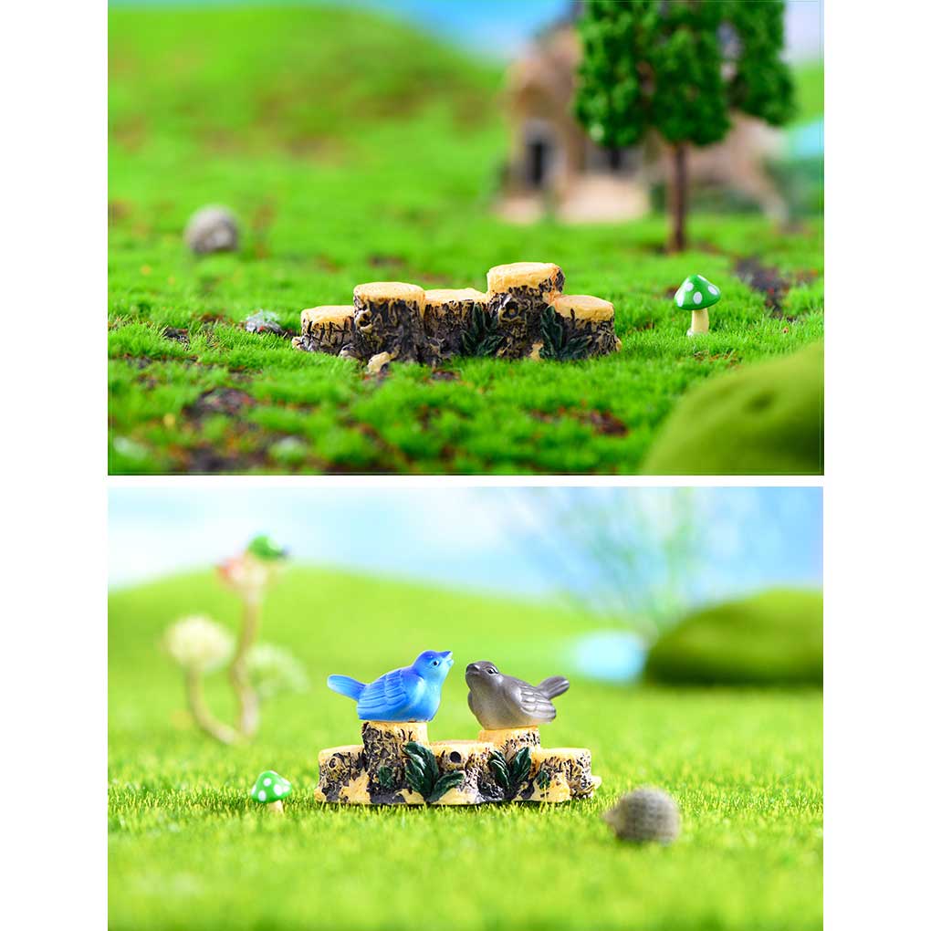 Handmade Stump Bridge For Micro Landscape Decoration Unique Style Fairy Garden Miniatures Tree Stump