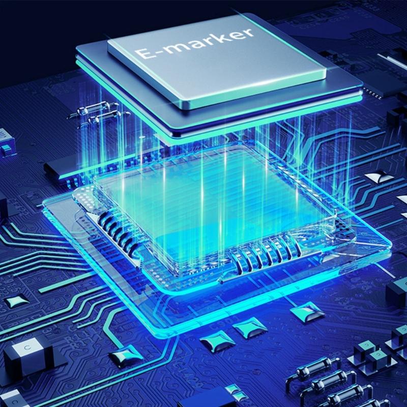 Высокоскоростной удлинитель Type C 40 Гбит/с, штекер-розетка Type C, с поддержкой видео 8K 60 Гц и Power Delivery 240 Вт