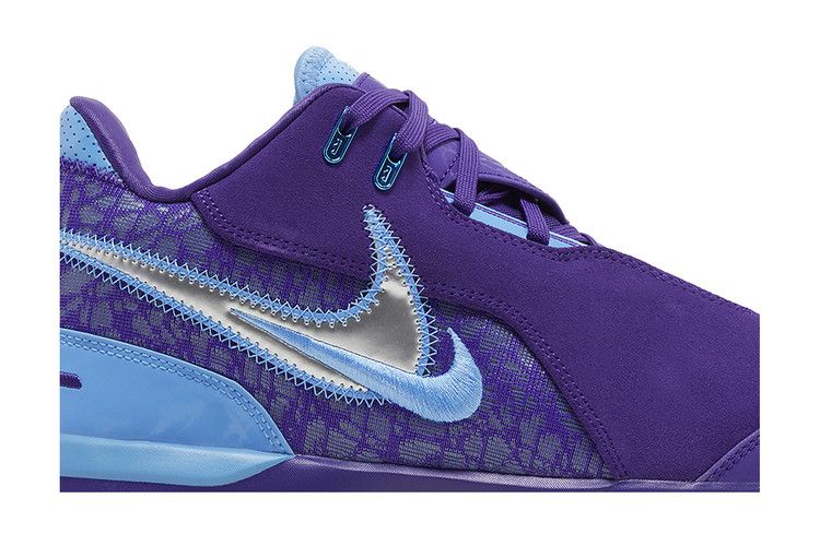 Men's Sneakers Nike Zoom LeBron NXXT Gen AMPD Summit Lake Hornets Field Purple/Metallic Silver/University Blue