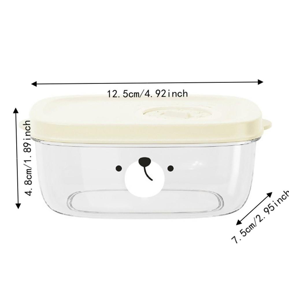 3PCS 300ml Vegetable Storage Containers PE/PP Berry Keeper Containers For Kitchen Use