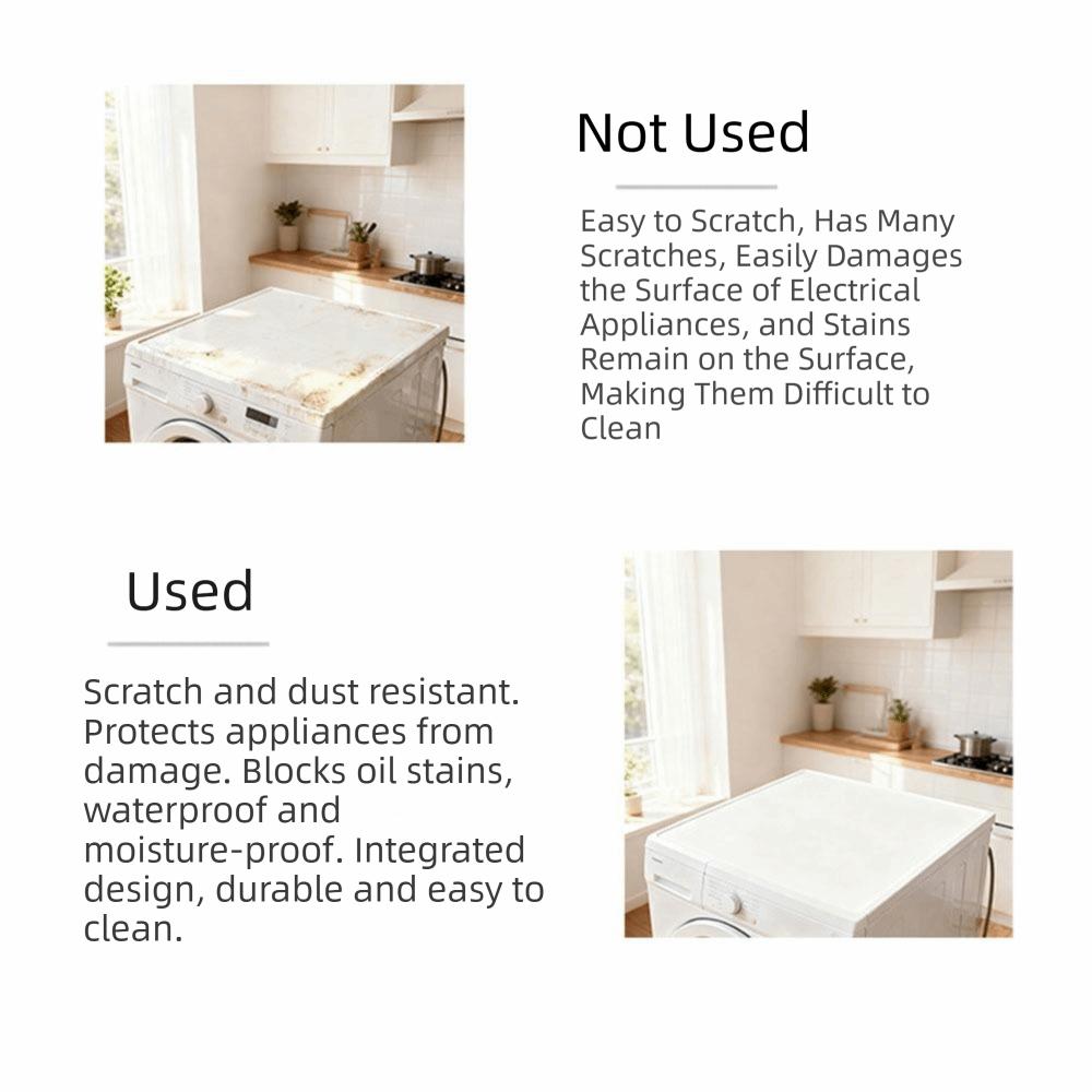 Non-Slip Washing Machine Protector Mat Dust-Proof Silicone Protective Pad Washers