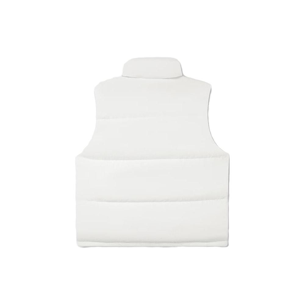 Fila Letter Logo Print Lined Loose Down Vest Unisex Vest Milk-White F51U349903F-IV