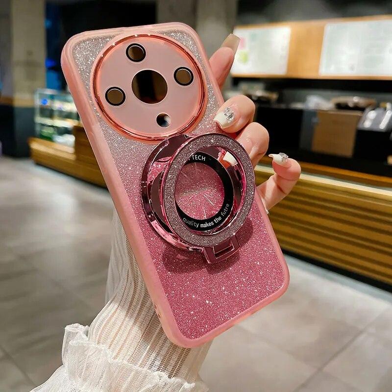 Чехол для Honor Magic5 Lite, роскошный чехол с держателем, чехол с магнитным блеском для Honor Magic 5 6 90 lite X9a X9b X8 b, чехлы-кронштейны