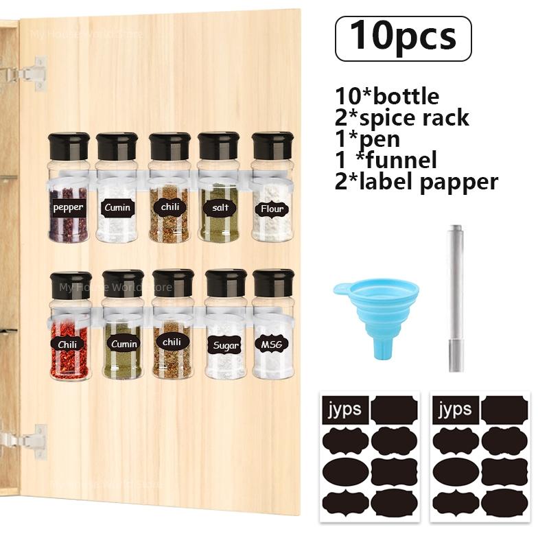 5/10/15/20шт банок для специй солонка и перечница банка для приправ органайзер для специй пластиковый приправа для барбекю кухонный гаджет инструмент