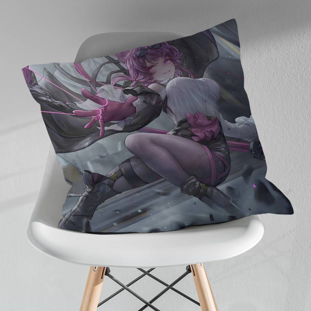 HHonkai Star Rail KKafka Various Sizes Square Pillow Case For Car Home Bedchamber Decor Birthday Gift