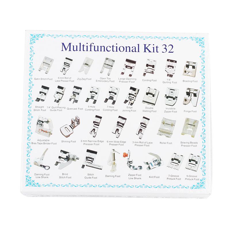 Набор многофункциональных прижимных лапок для швейной машины - 32 шт., 42 шт., 48 шт., 52 шт., 62 шт., 72 шт. Доступны варианты «Делюкс»
