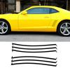 6Pcs Car Vent Insert Stripes Decal Inlay Shark Gill Air Flow Vent Sticker For Chevy Camaro SS RS LS 2010-2015