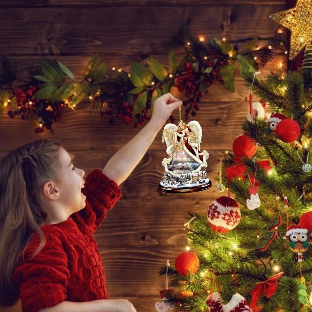 Праздничная акриловая рождественская елка, аксессуар для автомобиля Санты, красочное украшение для дома