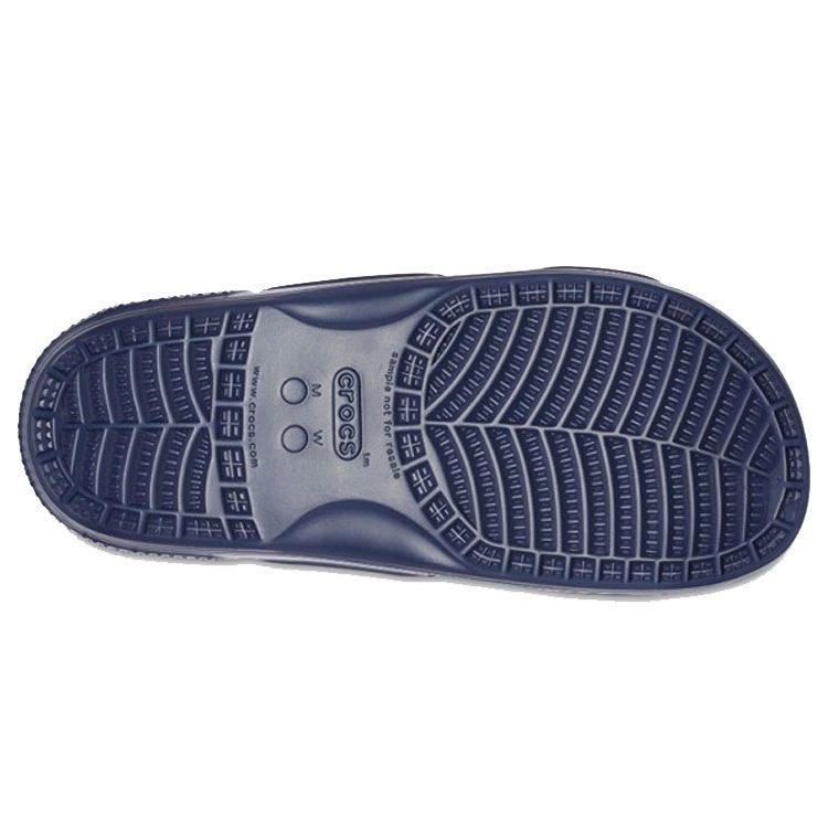 Crocs Классические шлепанцы на двойной полоске Темно-синие 206761-410