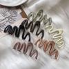 2023 Colorful Alloy Wave Hair Claw Hairpin Women Girls Fashion Design Simple Irregular Hair Clip Clasp Headwear Hair Accessories