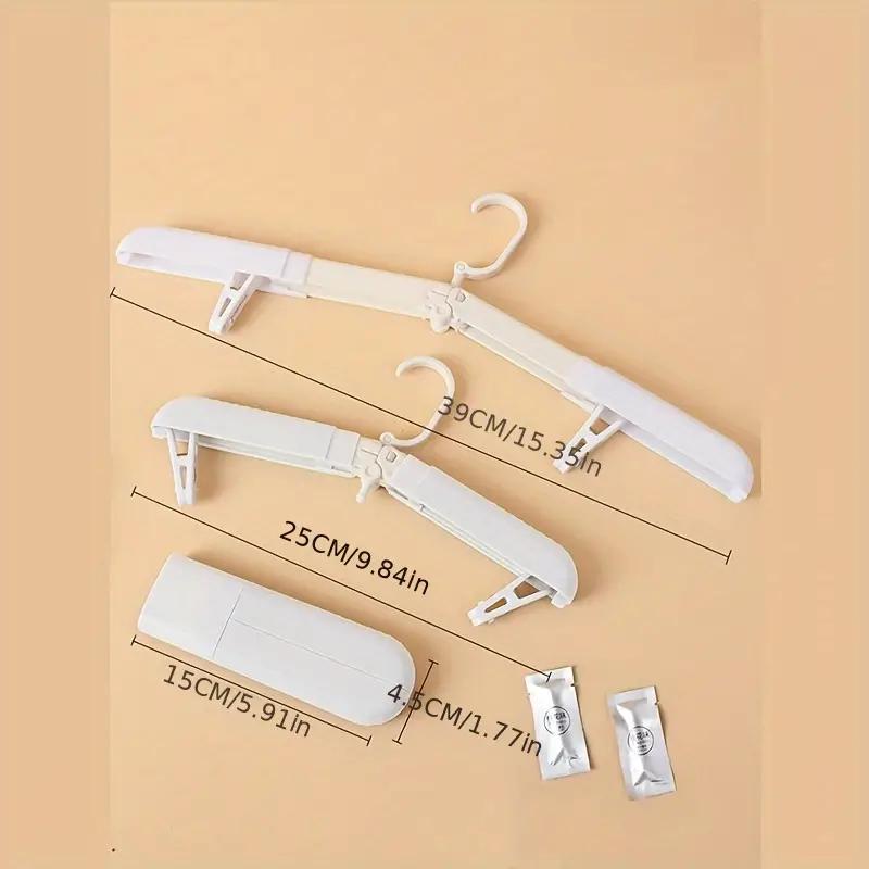 1PC Travel Portable Clothes Hanger Space Save Folding Plastic Clothes Rack Pants Socks Hook Multi-function Wardrobe Organizer