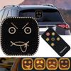 Новый автомобильный световой индикатор с выражением улыбки и дистанционным управлением, светодиодное освещение, жестовый свет, ярость на дороге, 4 режима, свет для лица, автомобильный ночной предупреждающий свет
