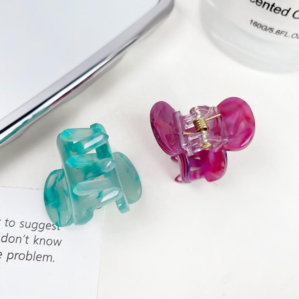 Корейская мини-заколка-краб с дофамином: Милые аксессуары для волос для женщин и детей