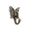 1/5Pc Bronze Wall Hanging Bronze Color Butterfly Hook Retro Style Alloy European Style Single Hook Towel Rack Coat Hanger
