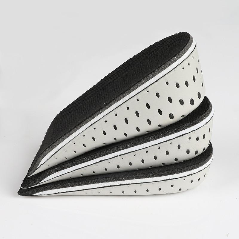 1 пара, 2/3/4 см, эластичные невидимые увеличивающие стельки, дышащие дезодоранты, впитывающие пот, спортивные стельки, половинные и цельные стельки