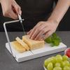 Cheese Slicer Stainless Steel Wire Cutter for Block Cheeses Marble Board Mozzarella Parmesan Butter Cutting Tool