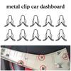 15 шт. универсальных автомобильных креплений для приборной панели автомобиля, DVD, зажимы для салона, зажимы для приборной панели, железные крепежные элементы для отделки, пряжка, фиксированная пластина