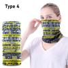 Shield Mask Magic Neck Scarf Bandana Printing Cycling Scarfs  Outdoor Climbing Hiking